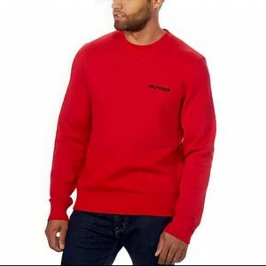 SOLD Tommy Hilfiger Red Fleece Crewneck Sweatshirt With Logo